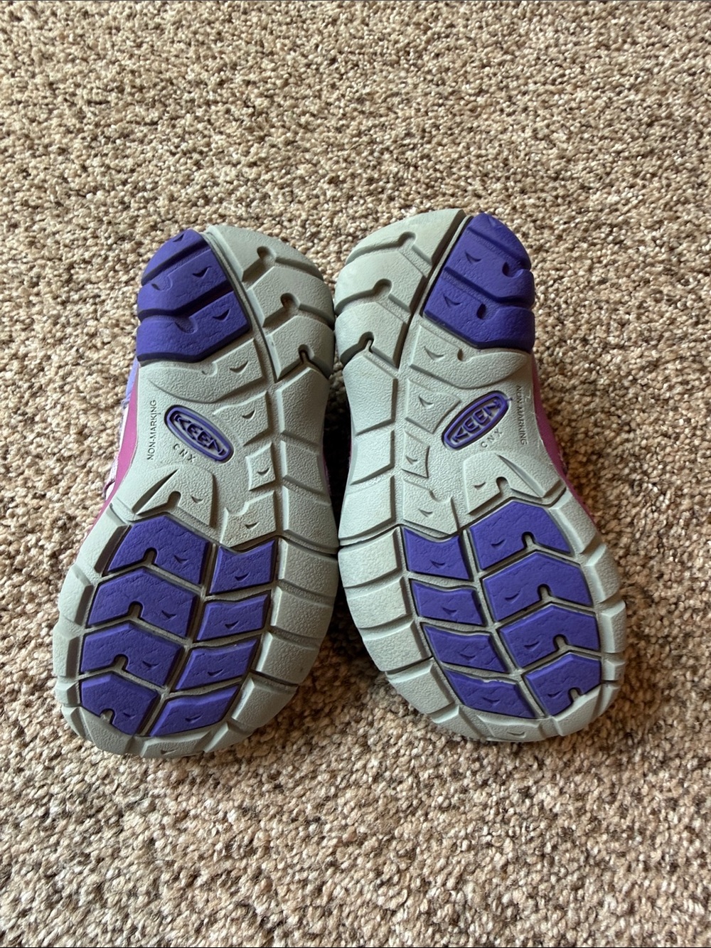 Keen | Girls' Purple Multi-Striped Closed-Toe Sandals - Picture 6 of 11